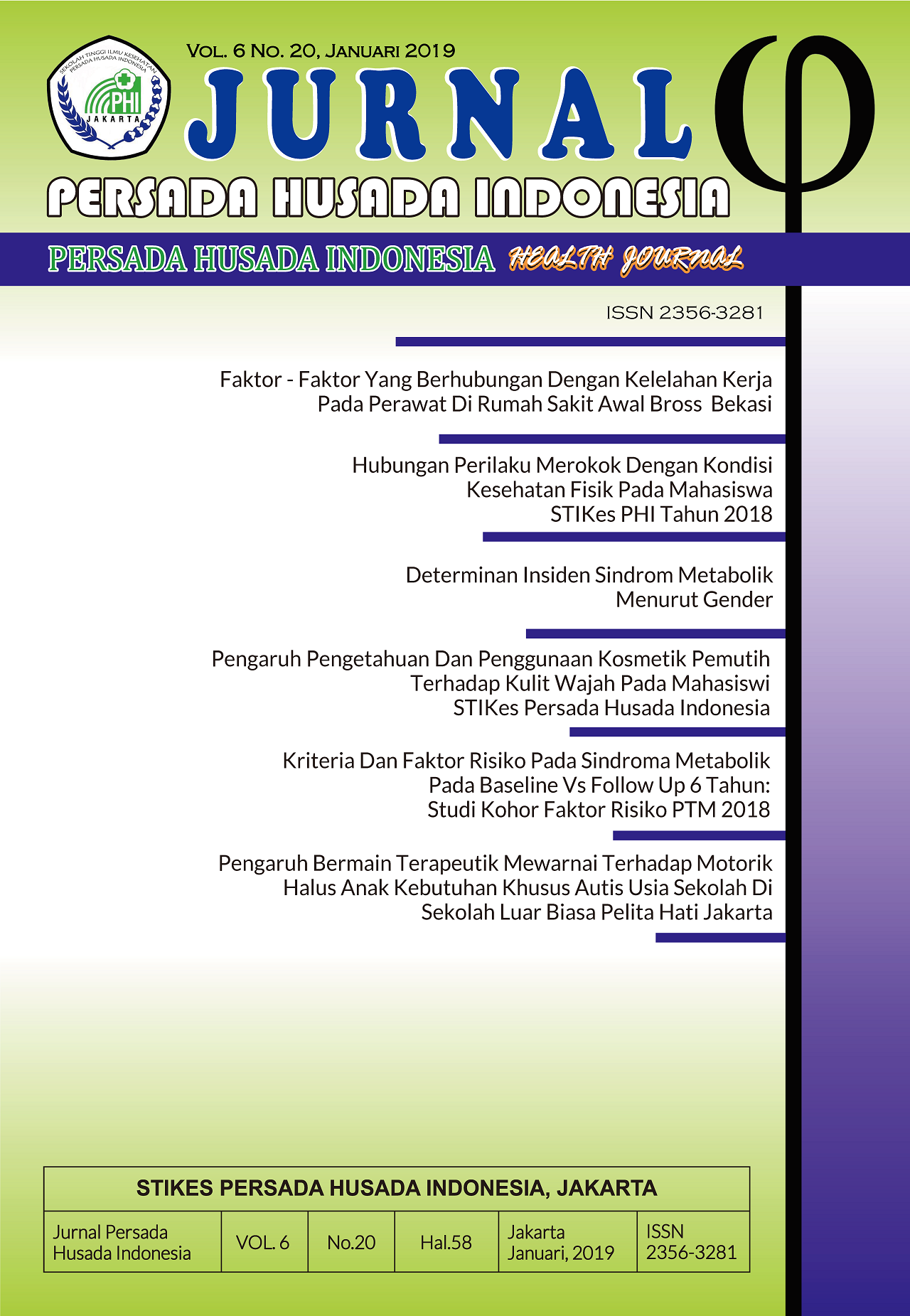 Jurnal Vol 6 No 20 (2018)