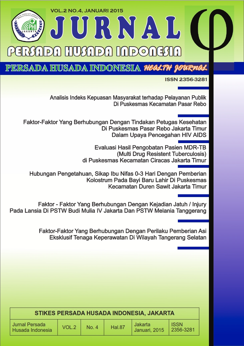 Cover Jurnal Persada Husada Indonesia vol.2 no.4 Januari 2015